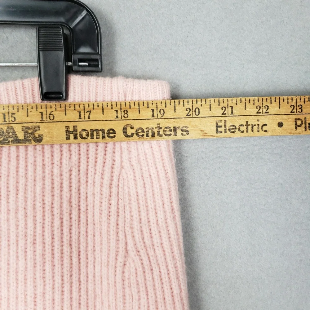 H&M Size XL‎ Ribbed Sweater Skirt Pastel Pink Preppy Winter Office Cozy Career